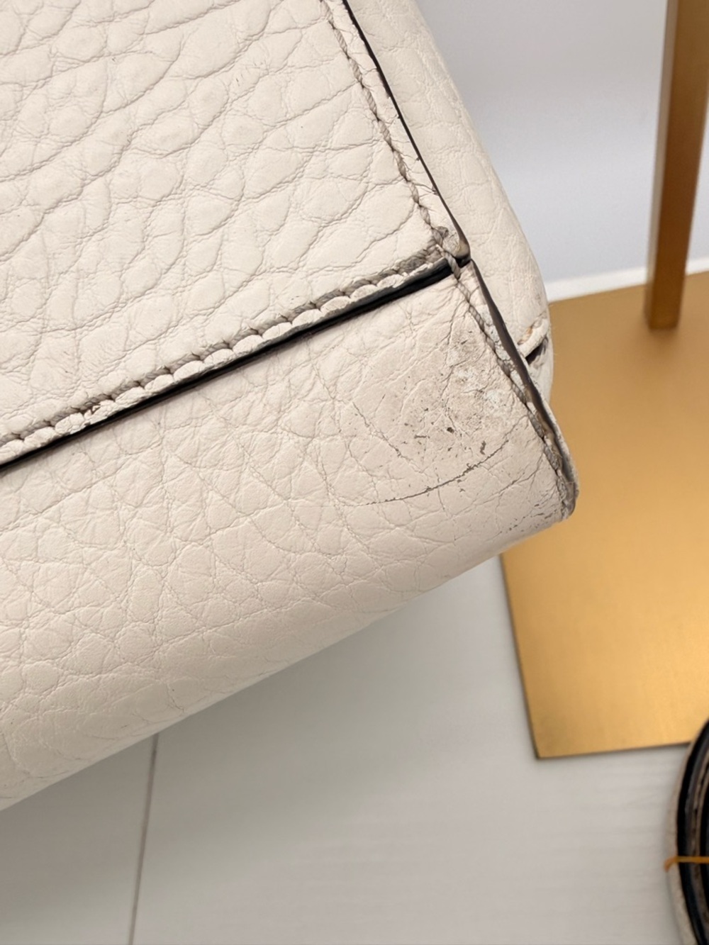Kate Spade Perri Lane Bubbles Romy Cream Satchel Leather Crossbody Bag - Picture 11 of 15